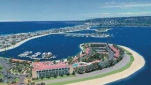 Rundreise USA Westküste Das Hotel Bahia Resort in San Diego liegt direkt am tollen Strand