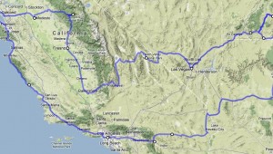 Rundreise USA Westküste Reise Von Hollywood ins Land der Canyons Karte