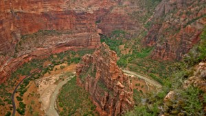 USA Reise Westküste Wunderschöne Felsformation im Zion Nationalpark in Utah