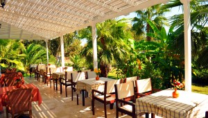 Inselhüpfen Griechenland Hotel Cavo D'oro Terrasse
