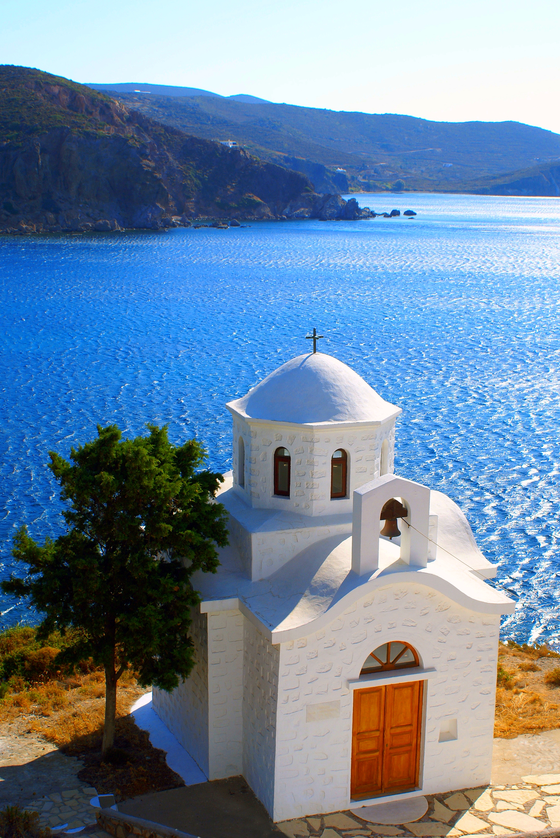 Греция остров Патмос монастыри