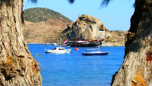 Inselhüpfen Griechenland Schiffe auf Patmos