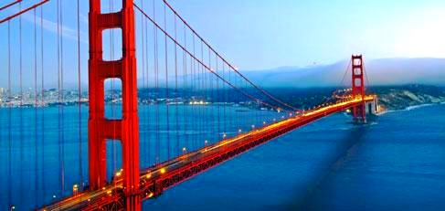 West USA Rundreise Golden Gate Bridge in San Francisco