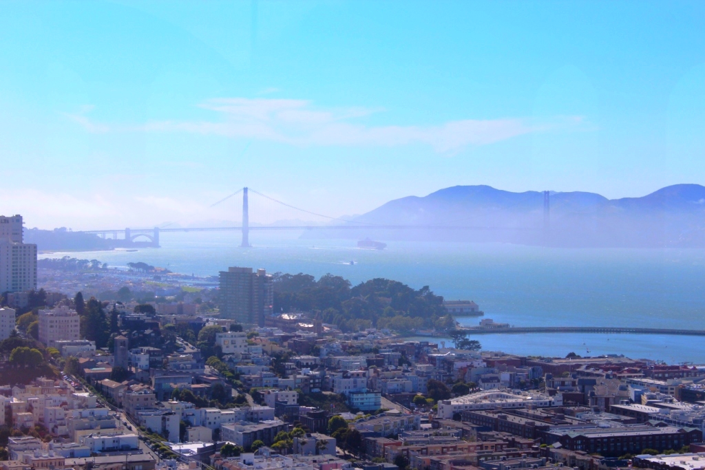 West USA Rundreise Überblick über die San Francisco Bay und die Golden Gate Bridge