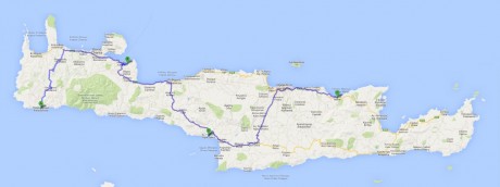 Kreta Rundreise Karte