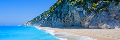 Griechenland Inselhüpfen Reise - Egremni Beach Lefkas