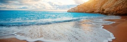 Griechenland Inselhüpfen Reise - Strand in Lefkas