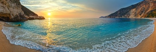 Griechenland Inselhüpfen Reise - Myrtos Beach